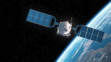 satellite image over the earth
