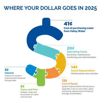 where your dollar goes in 2025 graphic