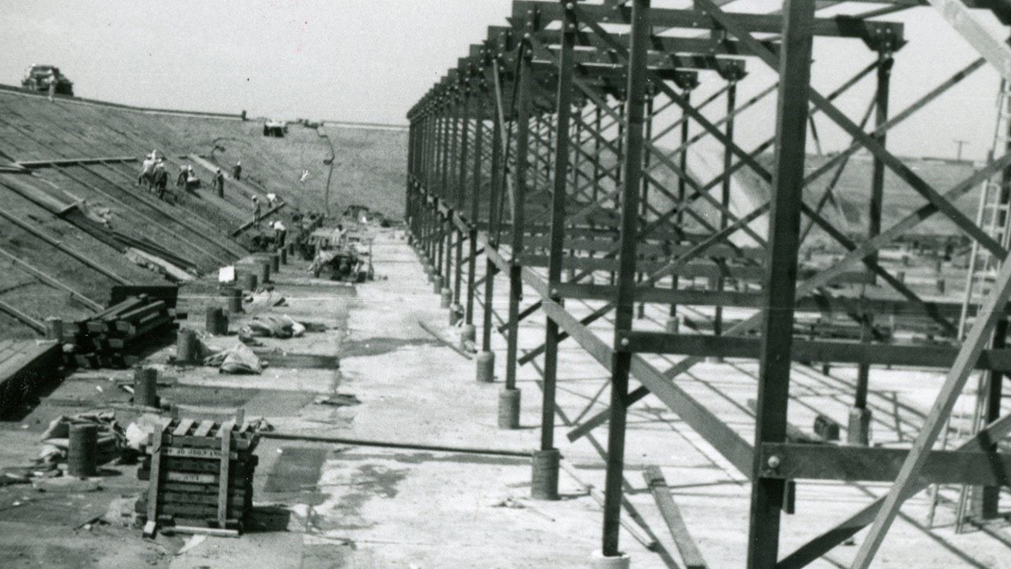 Original construction photo from 1963 Original construction photo from 1963