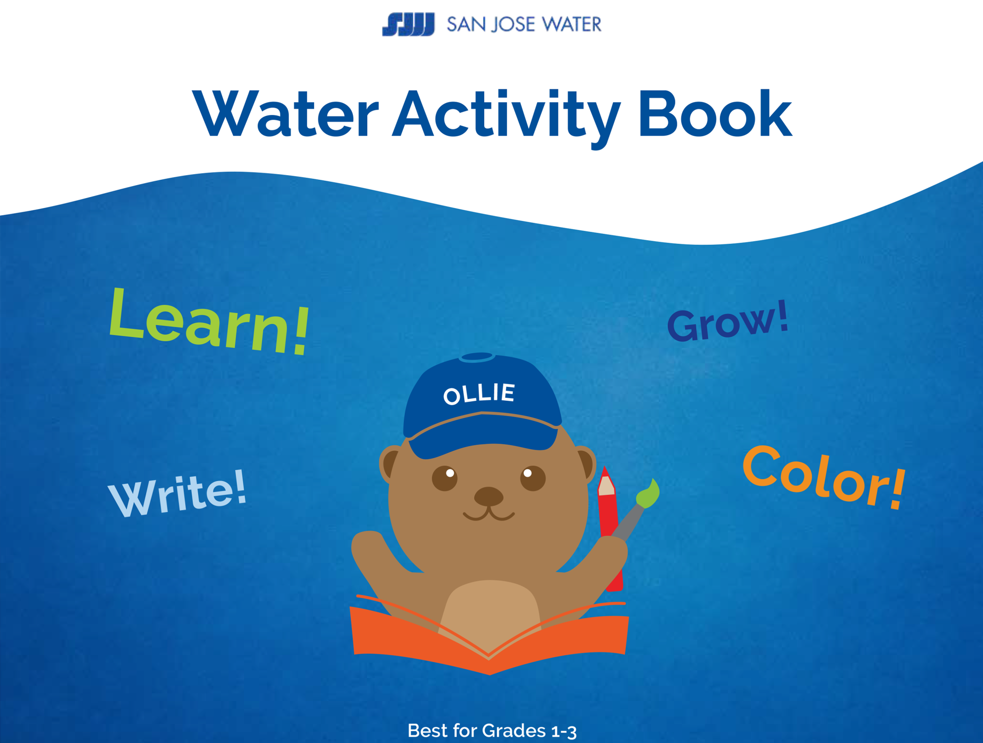 San Jose Water Activity Book grades 1-3 cover