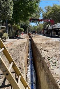Installation of new 8” Pipe on N. 3rd Street