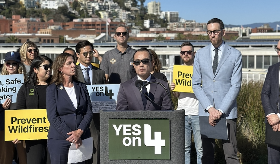 John Tang at Yes on 4 news conference in SF